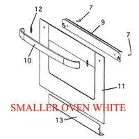 Fisher & Paykel Fisher Paykel Oven Door Outer Glass Smaller Door On Dual Oven B1601ED, BI601ED spare part