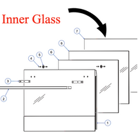 Fisher & Paykel Fisher Paykel Single Or Double Oven Inner Door Glass OB90S9MEPX2 80824-B, *885P spare part