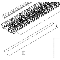 Fujitsu Fujitsu Louver Vane Assembly ASTG18kmtc spare part