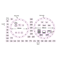 Universal Gas Oven and Cooktop Decal Stickers Label 34 Gas Oven and Cooktop Decal Stickers Label 34 spare part