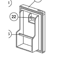 Haier Haier Bar Fridge Door Foamed White Including Seal HBF55W HBF55 W Ha Aa spare part