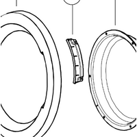 Haier Haier Cloth Dryer Door Handle HDV40A1 HDV60E1, HDV50E1, HDV60A1, HDV70E1 Haier Cloth Dryer Door Handle HDV40A1 HDV60E1, HDV50E1, HDV60A1, HDV70E1 spare part