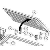 Haier Haier Freexer Lid Assy Including Seal HCF208 spare part