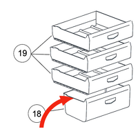 Haier Haier Freezer Bin Lowest HRB227W, HRB227S spare part