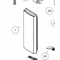 Haier Haier Freezer Door Frz Black HRF520FHC spare part