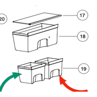 Haier Haier Freezer Each Criper Bin Left Or Right Draw HRFZ213, *X00085 spare part