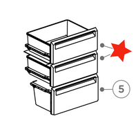 Haier Haier Freezer Upper Or Middle Draw HRF230BW HRF230BS spare part