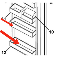 Haier Haier Fridge Bottle Shelf Middle Or Low HFF285S HFF285W spare part