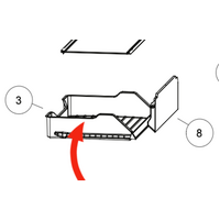 Haier Haier Fridge Chiller Draw Without Lid HRF454TW, HRF454TS, 61250, 61251, 62193, HRF454TW2 spare part