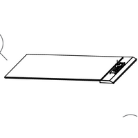 Haier Haier Fridge Criper Bin Cover HRF454T spare part