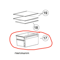 Haier Haier Fridge Crisper Bin HRF360TW, HRF360TS , HRF360TW2, HRF360TS2 spare part