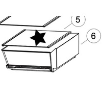 Haier Haier Fridge Crissper Bin Or Veggie Bin Cover HRF340BW2Â HBM340SA1 HBM340WH1 HRF340BS2 spare part
