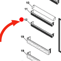 Haier Haier Fridge Door 2ND Shelf From Top HTMR480WH, HTMR480SS, 61010, 61011,*34520* H23214034520 spare part