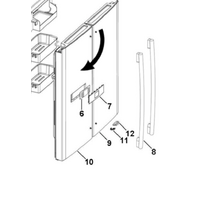 Haier Haier Fridge Door Left Side HFD647AS spare part