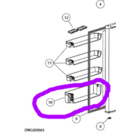Haier Haier Fridge Freezer Large Shelf On Door HRZ-322, 61143-B, 61143-A HRZ322 spare part
