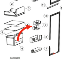 Haier Haier Fridge Fridge Half Shelf Small Shelf spare part