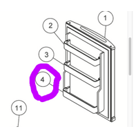 Haier Haier Fridge Lowest Shelf On Door spare part