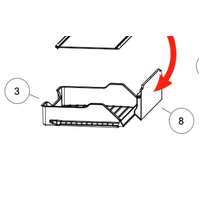 Haier Haier Fridge Only Chiller Draw Lid HRF454TW, HRF454TS, 61250, 61251, 62193, HRF454TW2 spare part