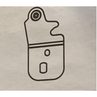 Haier Haier Fridge Or Freezer Bottom Hinge Left Side HRF360TW, HRF360TS spare part