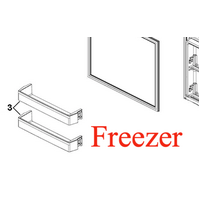 Haier Haier Fridge Shelf On Freezer Door HRF-261FW, HRF-224FG, HRF-224FW, HRF261FW, HRF224FG, HRF224. H2MK23214066000N, *66000N spare part