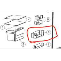 Haier Haier Fridge Side Large Shelf On Door HRF220TW, HRF220TS spare part