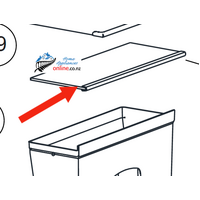 Haier Haier Fridge Veggie Bin Cover HRZ322 spare part