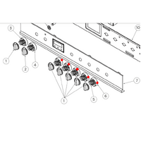 Haier Haier Oven TOP Burners Disk or Bezel For Knob HOR60S9CESX1 HOR90S9CESX1 spare part