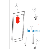 Haier Haier Oven Door Inner Glass HWOG HWO spare part