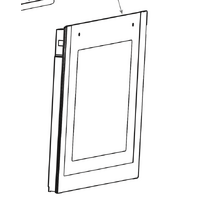 Haier Haier Oven Door Outer Glass HWO60S11TPX1 spare part