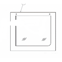 Haier Haier Oven Door Outter Glass HWO60S4LMB2, HWO60S4LMB3 spare part