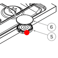 Haier Haier Oven Or Cooktop Rapid Base Or speader For Large Burner Front Right HOR90S9CESX1 (Copy) spare part