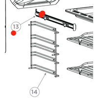 Haier Haier Oven Side Rack Telescopic Left Side, Price for Each spare part