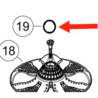 Haier Haier Washing Machine Agitator Pulsator Middle Cap HWT90MW161388-A spare part