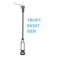 Haier Haier Washing Machine Suspension Rods Yellow HWT80AW1, HWT80MW1, HWT80MW2, 61379, 61387, 61392 spare part