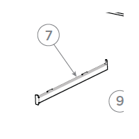 Haier Haieroven Slide Telescopic Left Side HWO60S10TPB2 HW060S8EPX2 HWO60S8EPB2 spare part
