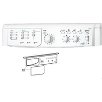 Indesit Indesit Washing Machine Control Panel Dashboard and Despensor Draw Only Cover Iwdc 7125 B (Aus) 1, IWDC712B (Aus) 1 spare part