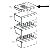 LG LG Freezer First Upper Draw GB-310RPL GB-310RWL spare part