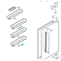 LG LG Fridge Door Basket - MAN61988902 spare part