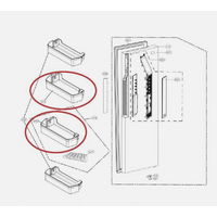 LG LG Fridge Door Bottle Shelf Or Mid Basket GS-B680DSLE Adsrgap GS-B680MBL spare part