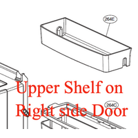 LG LG Fridge Door Top Shelf for Right Door GF-V708MBSL spare part