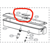 LG LG Fridge Water Tank Cap Cover GT-L471PDC spare part