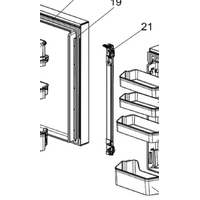 Mitsubishi Mitsubishi Fridge Door Flapper French Door Board Heater Rot MR-L710EN-GBK-A MR-L710EN-GSL-A spare part