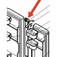 Mitsubishi Mitsubishi Fridge Door Flapper French Door Board Heater Rot MR-EX562W MREX562W spare part