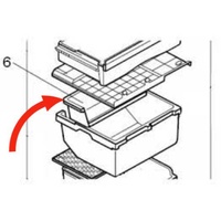 Mitsubishi Mitsubishi Fridge Fruit Case Shelf MR-C375B, MR-C405B, MR-C375C-R, MR-C375G, **P89406 spare part