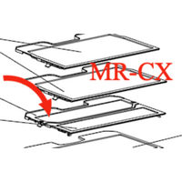 Mitsubishi Mitsubishi Fridge Glass Shelf Rear CX370 CX402 spare part