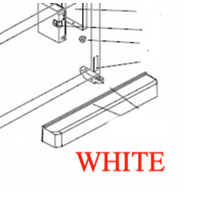 Mitsubishi Mitsubishi Fridge Kick Panel Toe Grill Plate Kick White Color MR-CGX492EP-GWH-A2MR-CGX492EP-GWH spare part