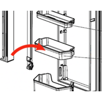 Mitsubishi Mitsubishi Fridge Middle Shelf Both Side spare part