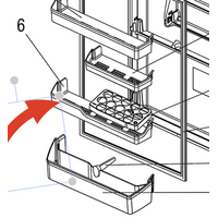 Mitsubishi Mitsubishi Fridge Shelf Medium Middle Shelf - MR-CGX492EP-GSL-A2 spare part