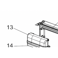 Mitsubishi Mitsubishi Fridge Top Shelf Cover Right Side spare part