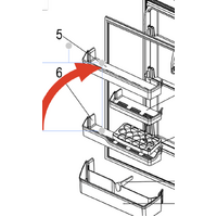 Mitsubishi Mitsubishi Fridge Upper Shelf MR-CGX492EP-GSL-A2 spare part